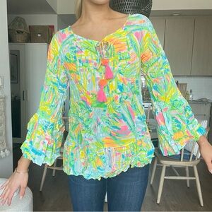 Lululemon Top with Tassel Tie